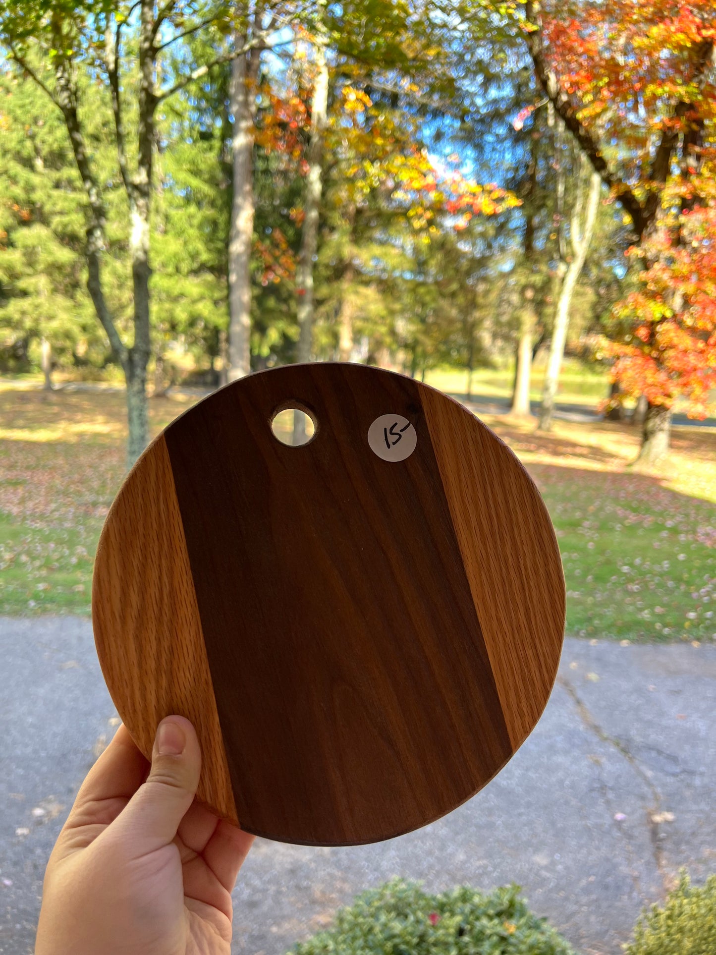 Circular Wooden Cutting Board