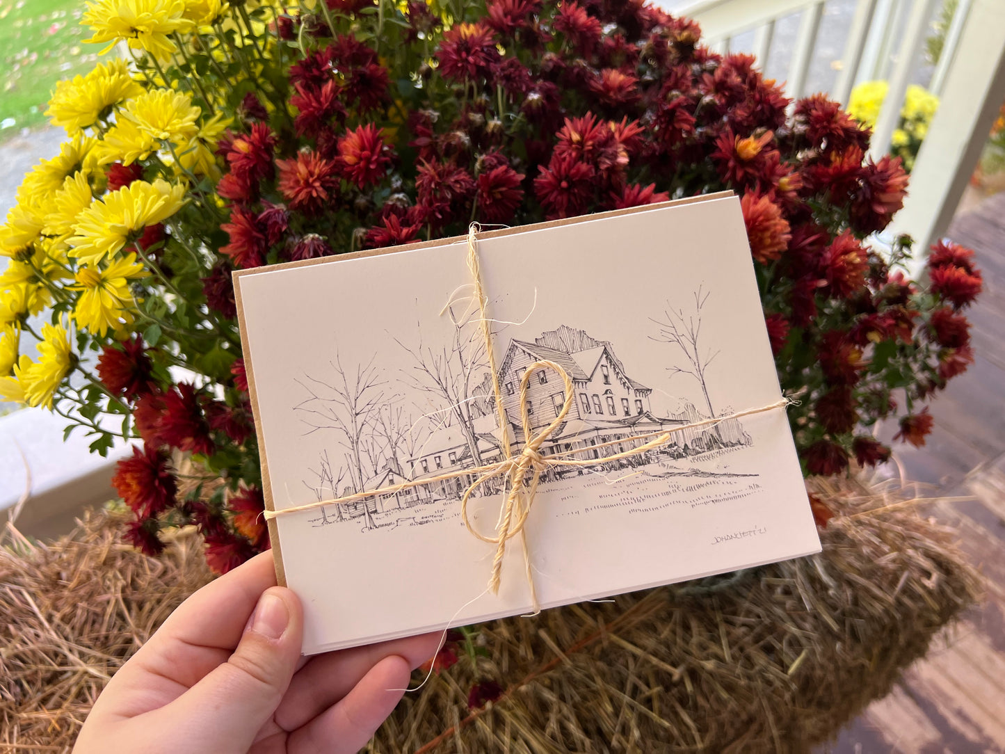 Hand Drawn Blank Cards (Liebenzell Buildings)