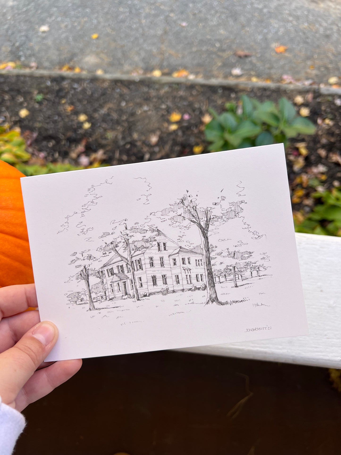 Hand Drawn Blank Cards (Liebenzell Buildings)