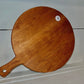 Circular Wooden Cutting Board with Handle