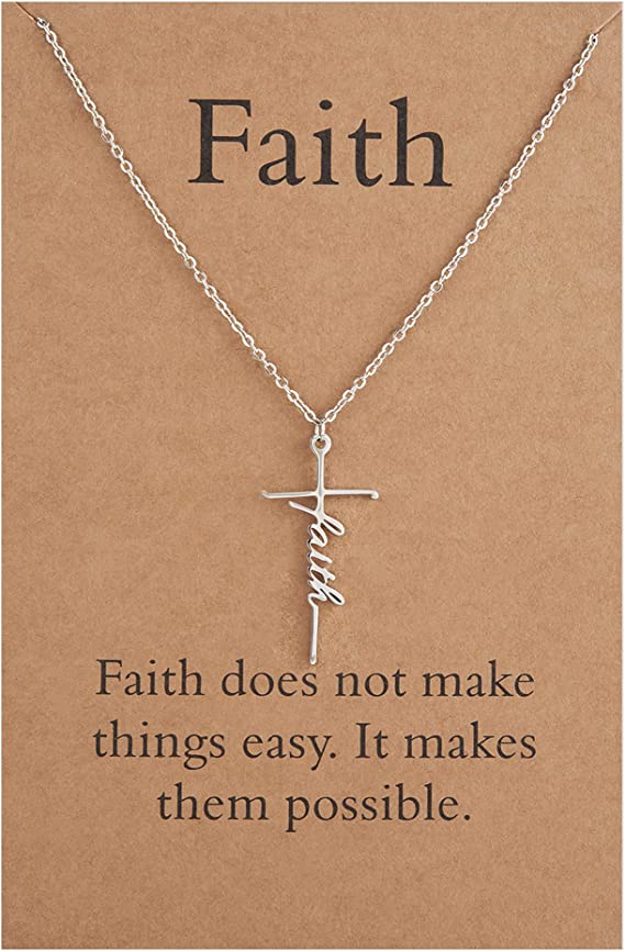 Faith Cross Necklace for Women